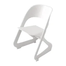 ArtissIn Set of 4 Dining Chairs, Stackable Plastic, 55x52x72cm, White, Modern Design, Indoor/Outdoor, Weather-Resistant