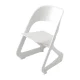ArtissIn Set of 4 Dining Chairs, Stackable Plastic, 55x52x72cm, White, Modern Design, Indoor/Outdoor, Weather-Resistant