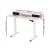 Artiss 120cm Electric Standing Desk with Motorised Height Adjustment, Storage Shelf Drawer, White, Particle Board