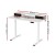 Artiss Electric Standing Desk 120cm Dual Motor Office Table with Shelf, Drawer, Digital Panel, White, Adjustable Height