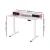 Artiss Electric Standing Desk 120cm Dual Motor Office Table with Shelf, Drawer, Digital Panel, White, Adjustable Height