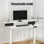 Artiss Electric Standing Desk 120cm Dual Motor Office Table with Shelf, Drawer, Digital Panel, White, Adjustable Height