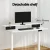 Artiss Electric Standing Desk 120cm Dual Motor Office Table with Shelf, Drawer, Digital Panel, White, Adjustable Height