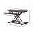 Artiss Standing Desk Riser, MDF & Metal, Black, 80CM, Height Adjustable, 2-Tier Design, Ergonomic Workspace