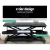 Artiss Standing Desk Riser, MDF & Metal, Black, 80CM, Height Adjustable, 2-Tier Design, Ergonomic Workspace