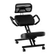 Artiss Ergonomic Kneeling Chair with Mesh Backrest, Adjustable Height, PU Leather Seat, 120kg Capacity, Black