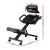 Artiss Ergonomic Kneeling Chair with Mesh Backrest, Adjustable Height, PU Leather Seat, 120kg Capacity, Black