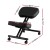 Artiss Ergonomic Kneeling Chair Black PU Leather, Adjustable Height, Metal Frame, 120kg Capacity, 6cm Foam Seat