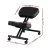 Artiss Ergonomic Kneeling Chair Black PU Leather, Adjustable Height, Metal Frame, 120kg Capacity, 6cm Foam Seat