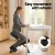 Artiss Ergonomic Kneeling Chair Black PU Leather, Adjustable Height, Metal Frame, 120kg Capacity, 6cm Foam Seat