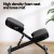 Artiss Ergonomic Kneeling Chair Black PU Leather, Adjustable Height, Metal Frame, 120kg Capacity, 6cm Foam Seat