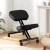 Artiss Ergonomic Kneeling Chair Black PU Leather, Adjustable Height, Metal Frame, 120kg Capacity, 6cm Foam Seat