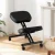 Artiss Ergonomic Kneeling Chair Black PU Leather, Adjustable Height, Metal Frame, 120kg Capacity, 6cm Foam Seat