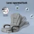 Artiss Executive Office Chair 4-Point Massage Recliner, Ergonomic Adjustable Linen Seat, 135° Recline, Grey, 150kg