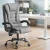Artiss Executive Office Chair 4-Point Massage Recliner, Ergonomic Adjustable Linen Seat, 135° Recline, Grey, 150kg