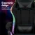 Artiss Gaming Office Chair Black - 12 RGB LED, 8-Point Massage, Recline 135°, PU Leather, Footrest, 150kg Capacity