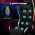 Artiss Gaming Office Chair Black - 12 RGB LED, 8-Point Massage, Recline 135°, PU Leather, Footrest, 150kg Capacity