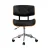 Artiss Wooden Office Chair with PU Leather Seat, Swivel, Height Adjustable, Black/Brown, 77-87cm, 3-Year Warranty
