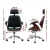 Artiss Wooden Office Chair, PU Leather Seat, Black, Adjustable, 360° Swivel, High Back, Chrome Base, Home Office