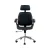 Artiss Wooden Office Chair, PU Leather Seat, Black, Adjustable, 360° Swivel, High Back, Chrome Base, Home Office