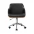 Artiss Portia Wooden Office Chair, PU Leather, Chrome Base, Black, Adjustable, 360° Rotation, 3-Year Warranty