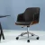 Artiss Portia Wooden Office Chair, PU Leather, Chrome Base, Black, Adjustable, 360° Rotation, 3-Year Warranty