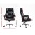 Artiss Executive Office Chair, PU Leather Recliner, Black, Adjustable Height, Ergonomic Design, 70x70x113-123cm