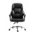 Artiss Executive Office Chair, PU Leather Recliner, Black, Adjustable Height, Ergonomic Design, 70x70x113-123cm