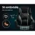 Artiss Executive Office Chair, PU Leather Recliner, Black, Adjustable Height, Ergonomic Design, 70x70x113-123cm Artiss Executive Office Chair, PU Leather Recliner, Black, Adjustable Height, Ergonomic Design, 70x70x113-123cm