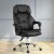 Artiss Executive Office Chair, PU Leather Recliner, Black, Adjustable Height, Ergonomic Design, 70x70x113-123cm