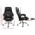 Artiss Executive Office Chair, PU Leather with Footrest, Black, Adjustable Height & Recline, Ergonomic Comfort