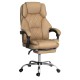 Artiss Executive Office Chair, PU Leather, Espresso, 67x67x126cm, High-Back, Reclining, Footrest, Ergonomic Design