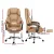 Artiss Executive Office Chair, PU Leather, Espresso, 67x67x126cm, High-Back, Reclining, Footrest, Ergonomic Design