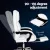 Artiss Executive Office Chair, Premium PU Leather, High-Back, White, 67x67x126cm, Recline & Footrest, Ergonomic Comfort