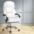 Artiss Executive Office Chair, Premium PU Leather, High-Back, White, 67x67x126cm, Recline & Footrest, Ergonomic Comfort