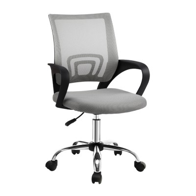 Artiss Mesh Office Chair, Mid-Back, Breathable Mesh, Grey - Ergonomic, Adjustable Height, 360° Swivel, Lumbar Support Artiss Mesh Office Chair, Mid-Back, Breathable Mesh, Grey - Ergonomic, Adjustable Height, 360° Swivel, Lumbar Support