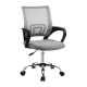 Artiss Mesh Office Chair, Mid-Back, Breathable Mesh, Grey - Ergonomic, Adjustable Height, 360° Swivel, Lumbar Support