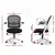 Artiss Galene Mesh Office Chair, Mid Back, Black, 60x60x89-99cm, Ergonomic, Adjustable, Comfortable, Home Office Seating