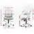 Artiss Galene Mesh Office Chair, Mid Back, Grey, Adjustable Height, Ergonomic Design, Breathable Comfort