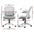 Artiss Galene 2x Grey Mesh Office Chair - Mid Back, Adjustable Height, Flip-Up Armrests, 360° Swivel, Breathable Comfort