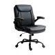 Artiss Executive Office Chair, PU Leather, Mid-Back, Black, 67x65x95-103cm, Ergonomic, Adjustable, Home Office Comfort