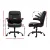 Artiss Executive Office Chair, PU Leather, Mid-Back, Black, 67x65x95-103cm, Ergonomic, Adjustable, Home Office Comfort