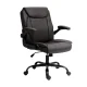 Artiss Executive Office Chair, PU Leather, Mid Back, Brown, 67x65x95-103cm, Ergonomic, Adjustable, High Comfort