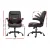 Artiss Executive Office Chair, PU Leather, Mid Back, Brown, 67x65x95-103cm, Ergonomic, Adjustable, High Comfort