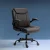 Artiss Executive Office Chair, PU Leather, Mid Back, Brown, 67x65x95-103cm, Ergonomic, Adjustable, High Comfort
