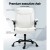 Artiss Executive Office Chair, PU Leather, Mid Back, White, 67x65x95-103cm, Ergonomic Comfort & Stylish Design