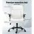 Artiss Executive Office Chair, PU Leather, Mid Back, White, 67x65x95-103cm, Ergonomic Comfort & Stylish Design