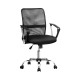 Artiss Mesh Office Chair, Mid Back, Black, Ergonomic Design, Adjustable Height, Lumbar Support, Chrome Base Artiss Mesh Office Chair, Mid Back, Black, Ergonomic Design, Adjustable Height, Lumbar Support, Chrome Base