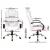 Artiss Executive Office Chair White PU Leather High Back Ergonomic Tilt Adjustable Swivel Chrome Base 120kg