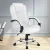 Artiss Executive Office Chair White PU Leather High Back Ergonomic Tilt Adjustable Swivel Chrome Base 120kg